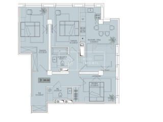 Se vinde apartament cu o odaie în complexul Estate Sunrise 3, ...