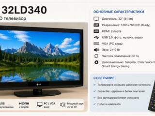 Телевизор монитор 32 дюйма