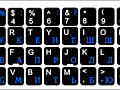 Labels Laminated for Keyboard / RU - RO /