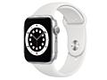 Apple Watch Series 6 GPS 44mm Aluminum Case with White Sport Band