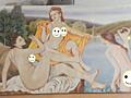 Картина маслом на холсте Четыре девы у реки. Для ценителей искусства.