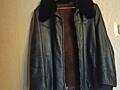 Продам кожаную куртку, натуральный мех (перешитая из лётной) 48 размер