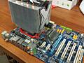 Материнская плата Gigabyte GA-M720-US3 + AMD Phenom II X4 965