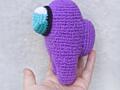 Интерьерная фигурка амигуруми - персонаж игры Among us