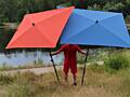 Шикарные массивные зонты прямоугольные для отдыха и кемпинга раскладны