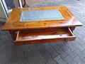 Стол, натуральное дерево привезен из Германии, с выдвижным ящиком.