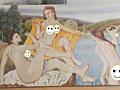 Картина маслом на холсте "Четыре девы у реки". Для ценителей искусства