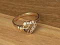 Продам золотое кольцо с фианитами, серебряное кольцо, и бижутерию