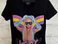 Женская футболка Lady Gaga с аэрографическим принтом