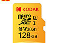 Карта памяти KODAK MicroSD, 128ГБ, Оригинал. Картридер, Адаптер USB-Type C