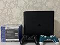 Продам Playstation 4 slim 1Tb, 2 джойстика, 10 дисков