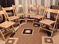 Продам комплект раскладных деревянных стульев 6 шт.