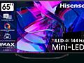 Большой Телевизор Hisense 65U7KQ/4k/MiniLED/144 герц/на гарантии