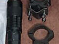 Тактический фонарик с кнопкой выноса + 2 крепления — комплект — 125 ₽