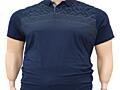 Tricou polo de vara din material natural subtire pe manșeta de jos