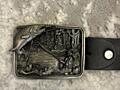 Продам винтажную бляху и кожаный ремень