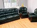 Диван +2 кресла, производство Германия, б. у кожа.