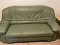 Кожаный трёхместный диван раскладной!