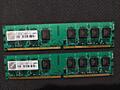 DDR2 Transcend 800Mhz 1gb x2, DDR3 1333Mhz 2Gb x2