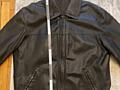 Б/у кожаная зимняя куртка