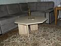 Продам два стола. Журнальный из нат. камня и нат. дерево из Германии.