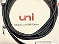 Кабель UNI USB-C to HDMI Cable 4K 1.8 метра