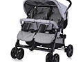 Carucior Lorelli pentru Gemeni Twin Cool Grey, Varsta 0+, 