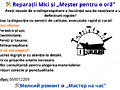 Reparații Mici și „Meșter pentru o oră”