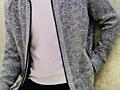 Кардиган на молнии теплый со стоячим Воротником, Х, XL, новый