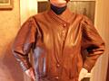 Кожаная турецкая куртка размер L - 2000 л., новая демисезонная куртка