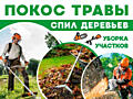 Предоставляю услуги: покос травы любой сложности, распил деревьев