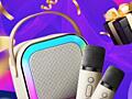 КАРАОКЕ КОЛОНКА + 2 ДВА микрофонА Bluetooth НА ВечеринКИ ДнИ рождения