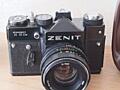 Винтажный фотоаппарат "Zenit" в отличном состоянии.