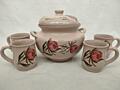 Керамический сервиз (супница + 4 бульонницы) — как новый