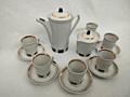 Кофейный сервиз на 6 персон, фарфор 1 сорт