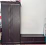 Продается шкаф + комод / тумба (комплект, темное дерево)
