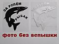 Наклейка на авто За рулем рыбак