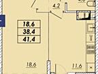 Продам квартиру 41.4 кв. м., 1/18, новый дом, жк Прохоровский.