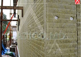 Минеральная вата, полистирол XPS. Vata minerala si XPS.